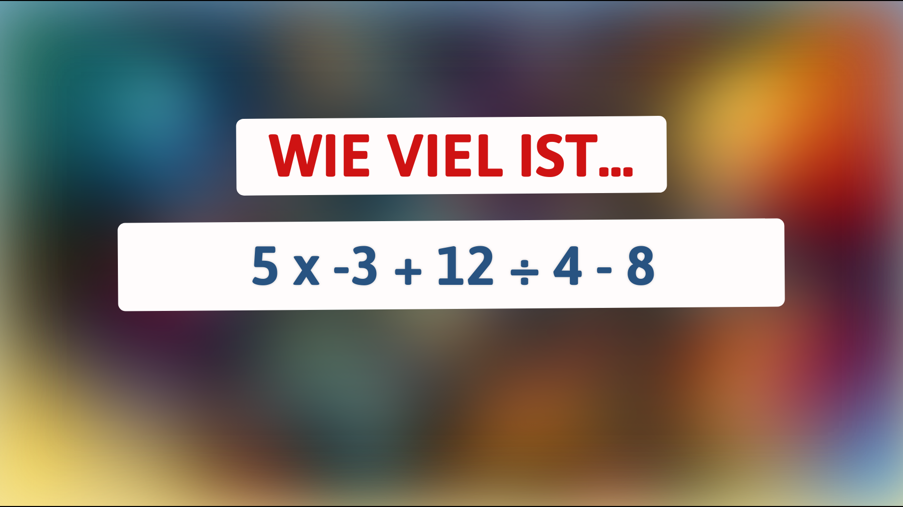Glaubst du, du kannst dieses mathematische Rätsel lösen, das nur 1 % der Menschen schaffen?"