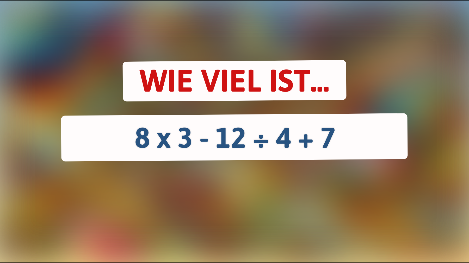 Kannst du dieses Mathe-Rätsel lösen? Nur die klügsten Köpfe kennen die Antwort!"