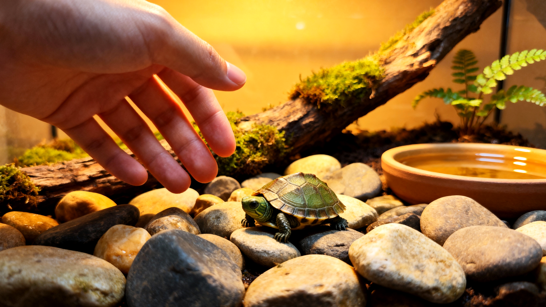 Junge Schildkröten benötigen spezielle Trainingsmethoden zur Gewöhnung an Handling und Routine, da sie in den ersten Lebensmonaten besonders stressanfällig sind und eine behutsame Eingewöhnung an menschlichen Kontakt sowie die Etablierung grundlegender Verhaltensweisen wie Fütterungszeiten und Terrarium-Navigation erfordern"